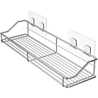 Oriware Estanteria Ducha Adhesivos Organizador Estantes Cesta para Ducha Baño SUS304 Acero Inoxidable -Sin Taladro